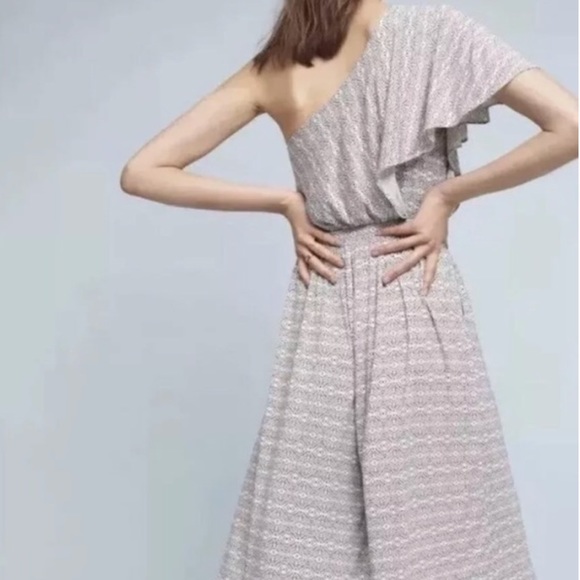 Anthropologie Maeve One Shoulder Jamie Jumpsuit XL - Picture 4 of 8